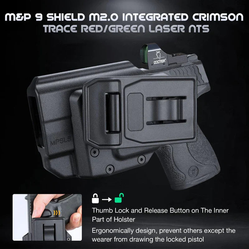 Polymer Red Dot Optics Cut Level II OWB Holster | M&P 9 SHIELD M2.0