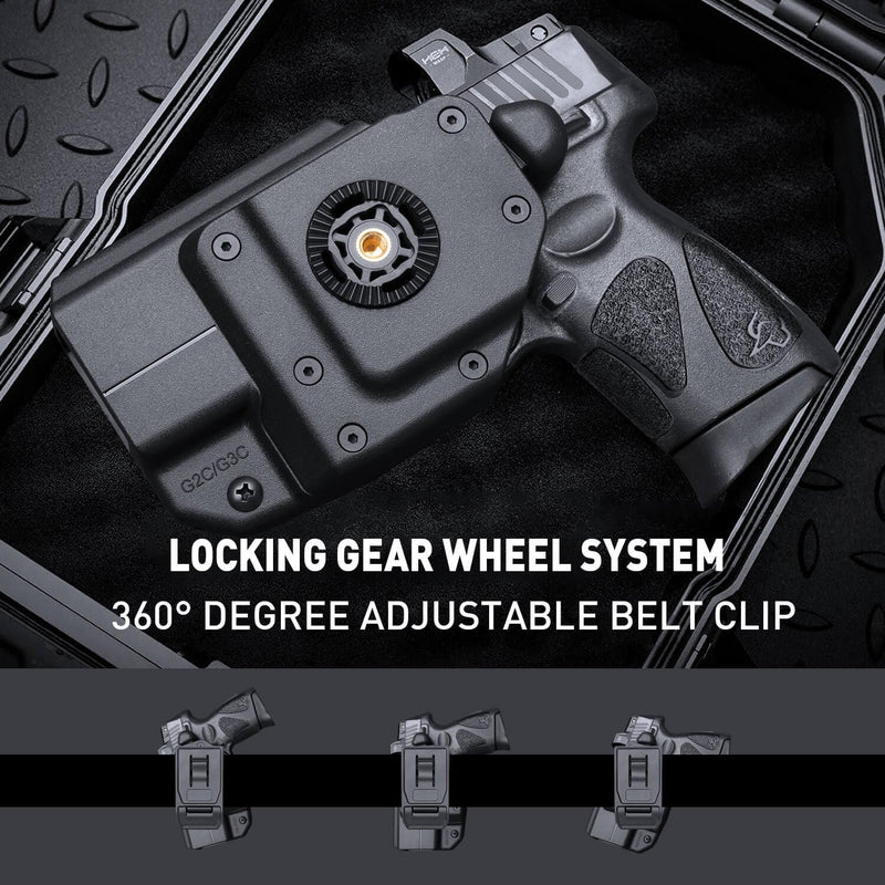 Polymer Red Dot Optics Cut Level II OWB Holster | Taurus G2C/G3/G3C/G3C TORO/PT111 Millennium G2/PT140 Millennium G2
