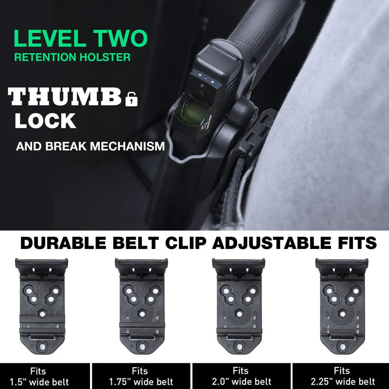 Polymer Red Dot Optics Cut Level II OWB Holster | Taurus G2C/G3/G3C/G3C TORO/PT111 Millennium G2/PT140 Millennium G2