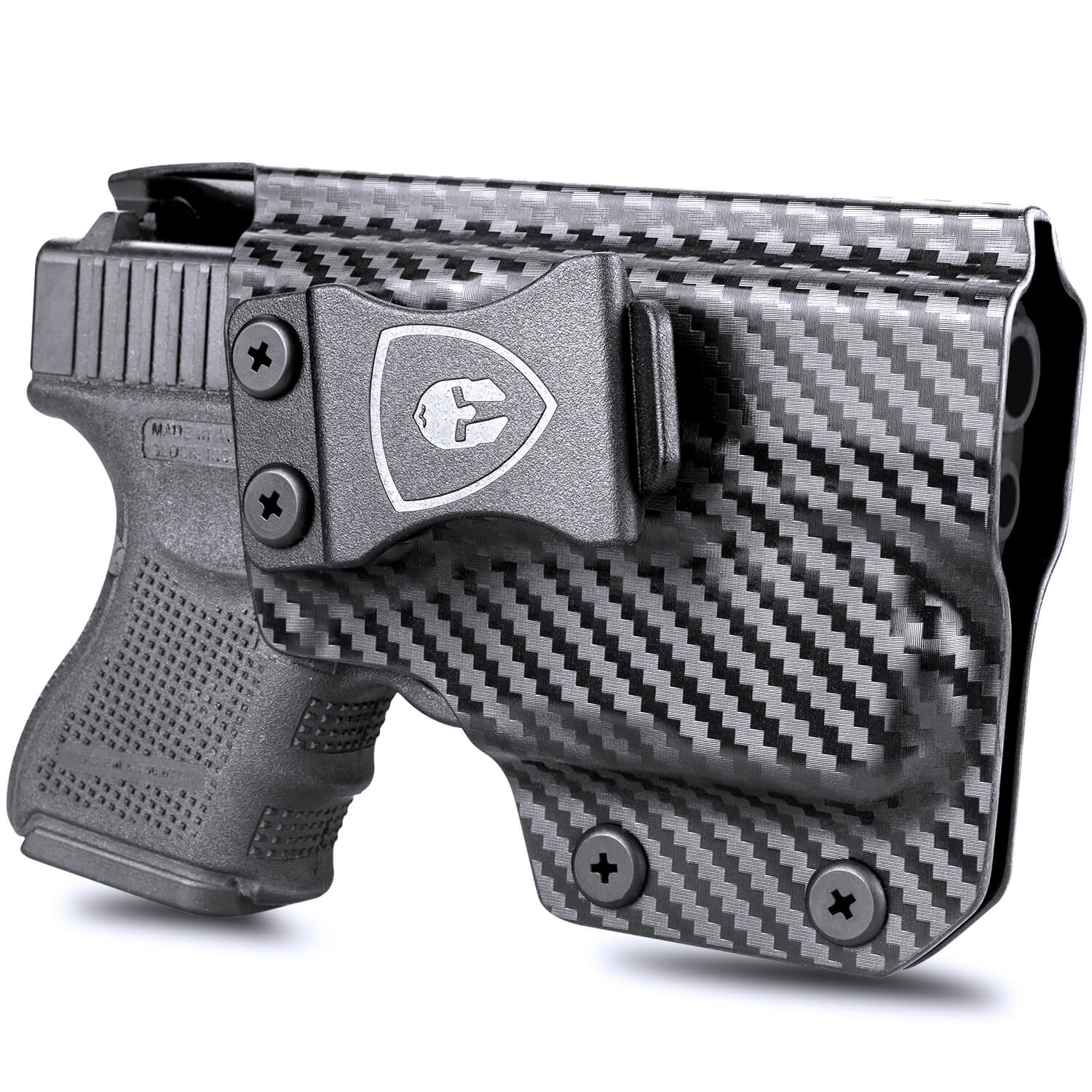 Carbon Fiber Kydex IWB Light Bearing Trigger Guard TLR6 Holster | Glock 26/27/28/33 Gen 4